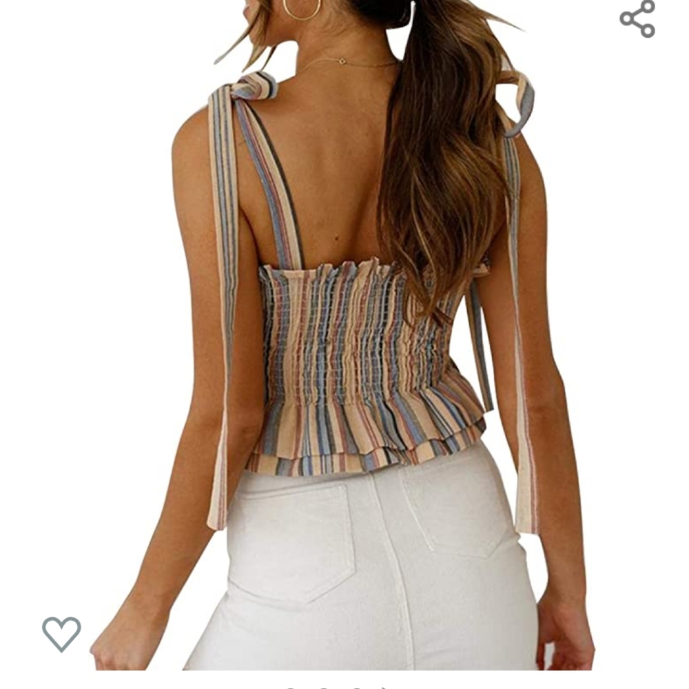 Smocked crop tank - Picture 5 of 5